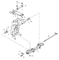 Рулевой цилиндр в сборе 4-Х ТАКТНОГО ПЛМ MERCURY 135 Серийный номер от 1B381712 до 1B517158