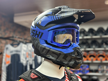 Шлем кроссовый HETOSHI OF836 EXOSS CROSS PRO MX289 цв.Черно-синий Матовый р.XXL