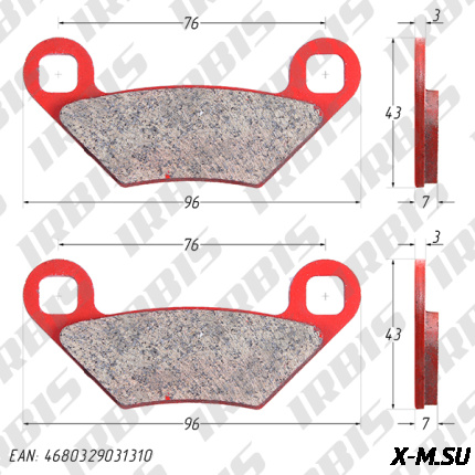 Колодки тормозные дисковый POLARIS FA475