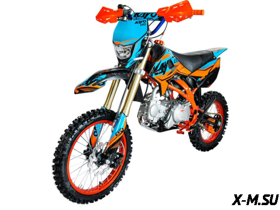 Питбайк KAYO EVOLUTION YX125EM 17/14 KRZ (механ. сцепл., эл. стартер 2022 г.)