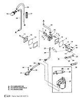 Топливный насос (ручной) 2-х тактного ПЛМ MERCURY 40 M Серийный номер от 9854537 до 0P016999