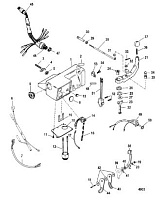 Ручки руля комплект 2-Х ТАКТНОГО ПЛМ MERCURY 55 Серийный номер от 0P325500 и выше